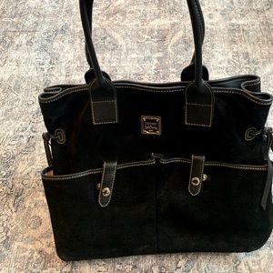 Dooney & Bourke Suede Black Tote